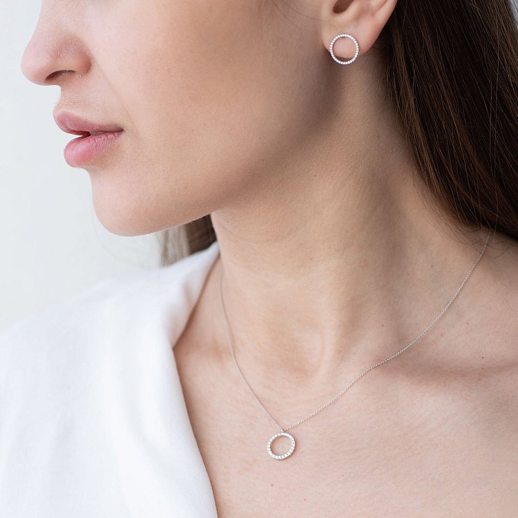 Золоте кольє з діамантами колб0054gch від ювелірного магазину Онікс - 1