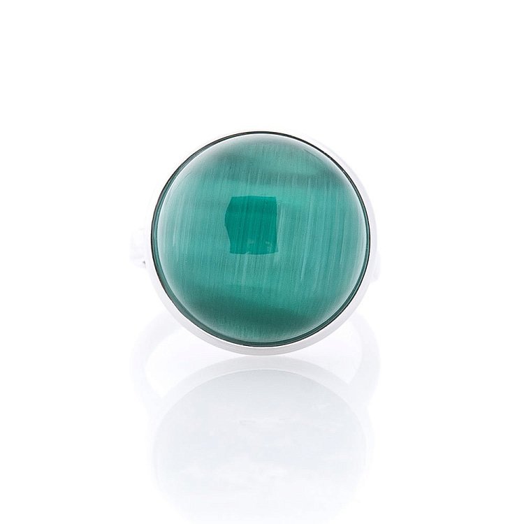 Серебряное кольцо (им.улексит) 112104 от ювелирного магазина Оникс - 1