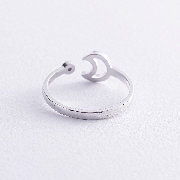 Золота каблучка "Місяць" з діамантами 27441121 від ювелірного магазину Онікс - 4