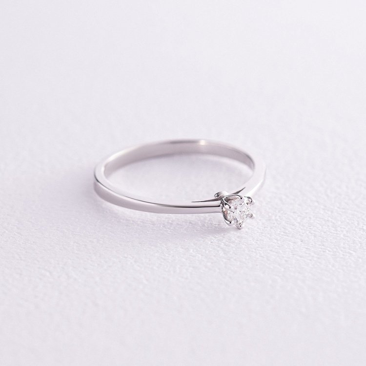 Помолвочное золотое кольцо с бриллиантом кб0411 от ювелирного магазина Оникс - 2