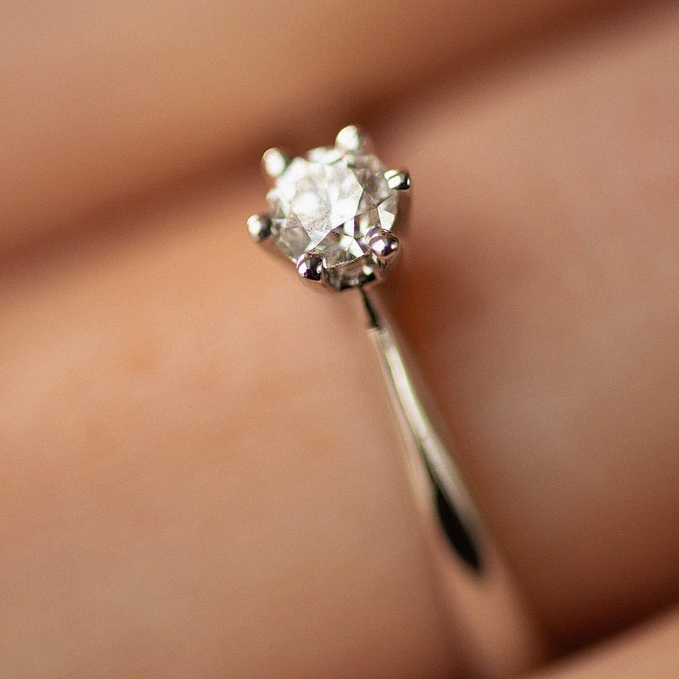 Помолвочное золотое кольцо с бриллиантом кб0280 от ювелирного магазина Оникс - 3