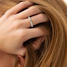Золотое кольцо с дорожкой камней (бриллианты) кб0436nl от ювелирного магазина Оникс - 4