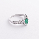 Золотое кольцо с изумрудом и бриллиантами кб0659ca от ювелирного магазина Оникс - 1