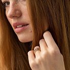 Широкое кольцо "Бьянка" в красном золоте к07434 от ювелирного магазина Оникс - 7