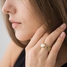 Эксклюзивное золотое кольцо к04260 от ювелирного магазина Оникс - 3
