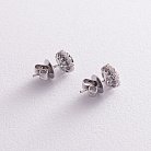 Золоті сережки - пусети з сапфірами і діамантами сб0365 от ювелирного магазина Оникс - 4