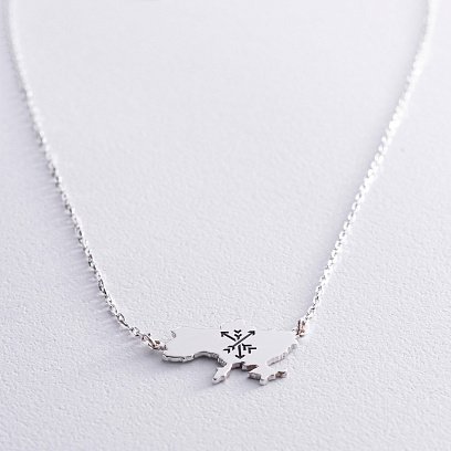 Серебряное колье "Украина - Герб Вашего города" 181212герб №11