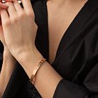 Жорсткий браслет "Love" у червоному золоті 533052421 от ювелирного магазина Оникс - 5