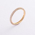 Золотое кольцо с бриллиантами ккит148 от ювелирного магазина Оникс