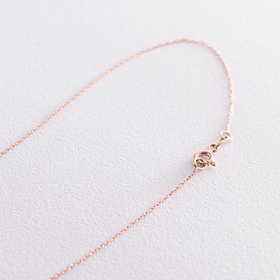 Подвійне золоте кольє "Хлоя" з фіанітом кол01865 №4