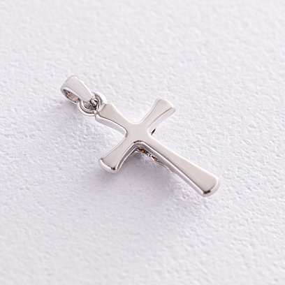 Хрест з розп'яттям (біле золото) п03515 №3