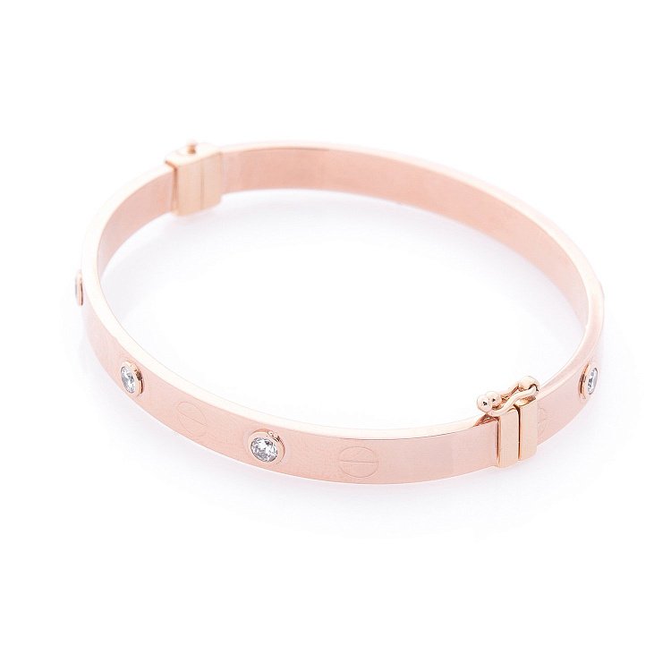 Золотой браслет с фианитами б03516 от ювелирного магазина Оникс - 4