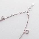 Серебряный браслет с сердечками (фианит) 141358 от ювелирного магазина Оникс - 3