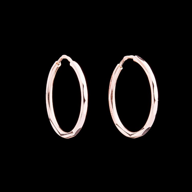 Золотые серьги "Кольца" с01996 от ювелирного магазина Оникс