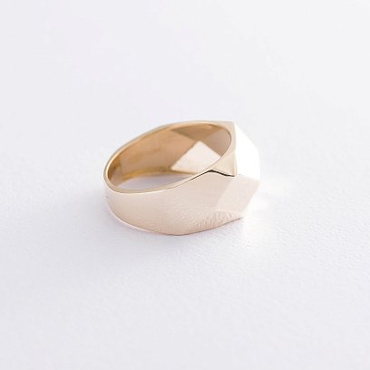 Кольцо "Совершенство" в желтом золоте к06535 №3