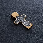 Срібний хрест "Розп'яття Христове. Молитва Хай воскресне Бог" 131454 от ювелирного магазина Оникс - 1
