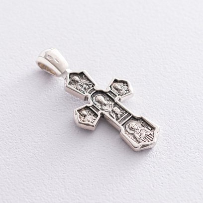 Православний хрест "Розп'яття Христове. Св. Миколай Чудотворець" 133080 №5