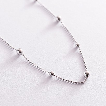 Кольє "Шарики" у білому золоті кол02126 №3