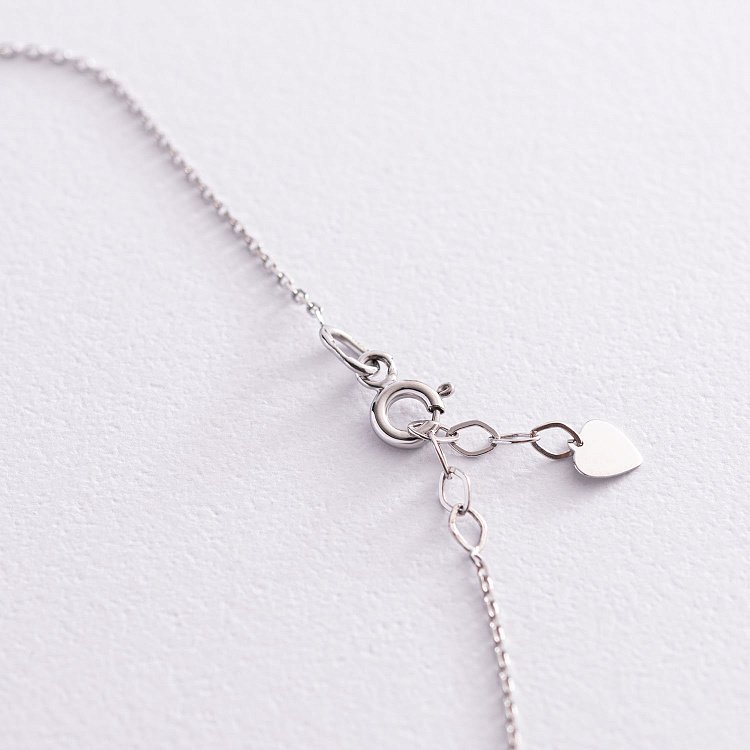 Кольє з гравіюванням "Мавка" в білому золоті кол01779м від ювелірного магазину Онікс - 3