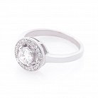 Серебряное кольцо с фианитами 112159 от ювелирного магазина Оникс - 1