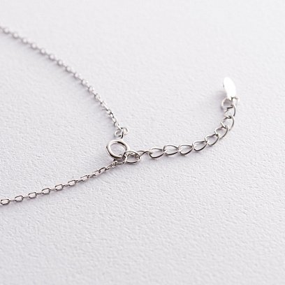 Серебряное колье "Шарики" 181132 №4