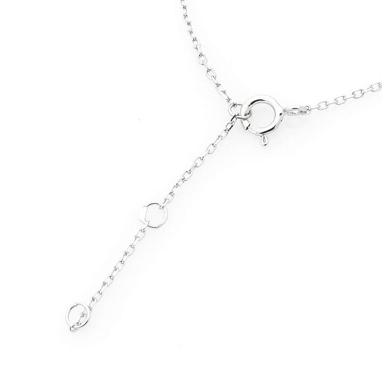 Срібне кольє "Love" з фіанітами 18626 від ювелірного магазину Онікс - 1