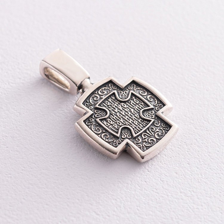 Срібний хрестик Архангел Михаїл 131191 від ювелірного магазину Онікс - 4