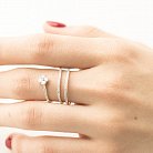 Золотий перстень "Клевер" з діамантами кб0179са от ювелирного магазина Оникс - 4