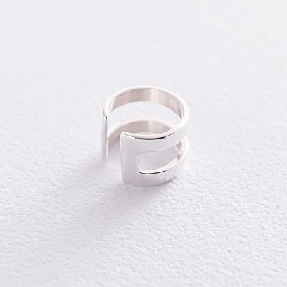 Срібна сережка - каффа 122889 №5