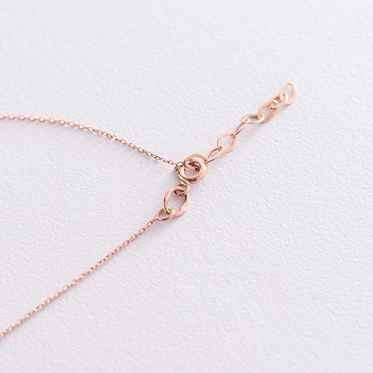 Золотое колье с буквой "Н" кол01256Н от ювелирного магазина Оникс - 4