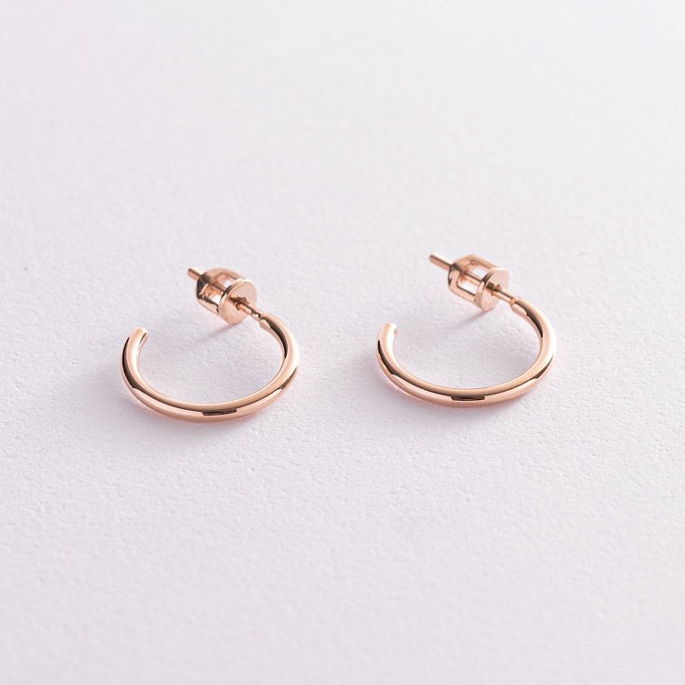 ?Сережки - пусети "Келлі" у червоному золоті с07748 від ювелірного магазину Онікс - 3