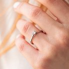 Помолвочное золотое кольцо с бриллиантом 22601521 от ювелирного магазина Оникс - 1