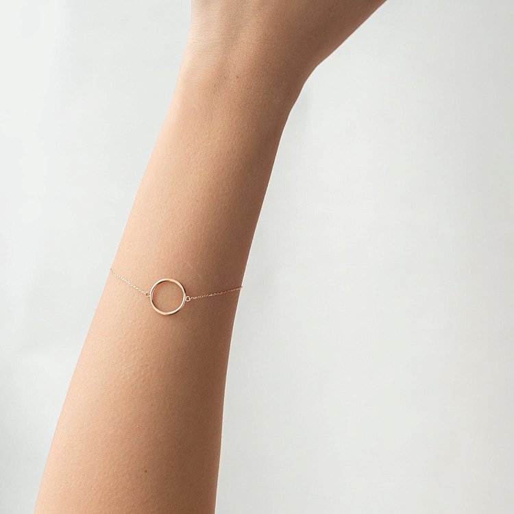 Браслет "Кругообіг" в червоному золоті б04466 від ювелірного магазину Онікс - 3