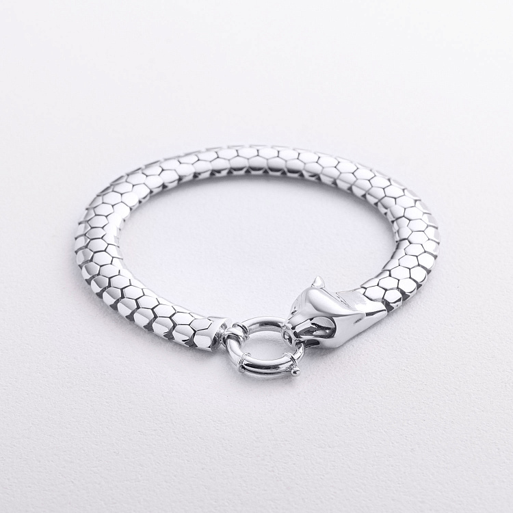 Браслет "Пантера" у білому золоті б05838 від ювелірного магазину Онікс