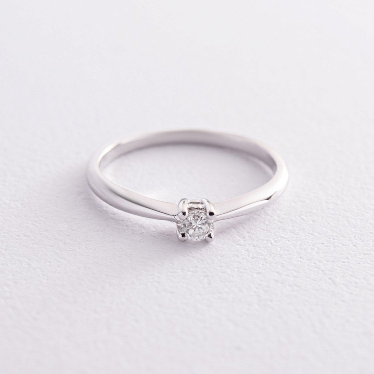 Заручальна золота каблучка з діамантом кб0510м від ювелірного магазину Онікс - 2