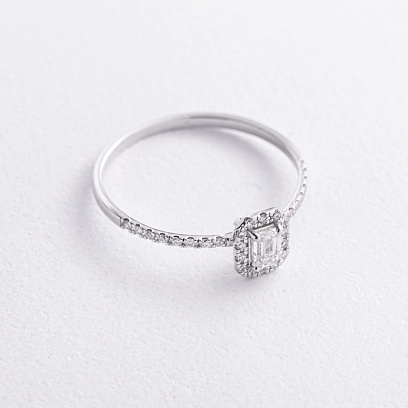 Золотое кольцо с бриллиантами 242501121 №2