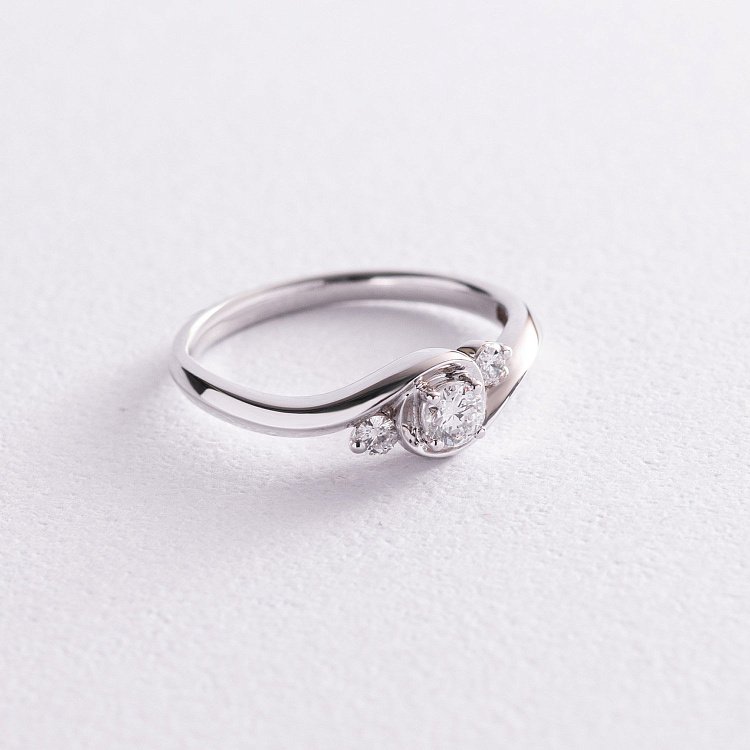 Золотое кольцо с бриллиантами кб0381nl от ювелирного магазина Оникс - 3