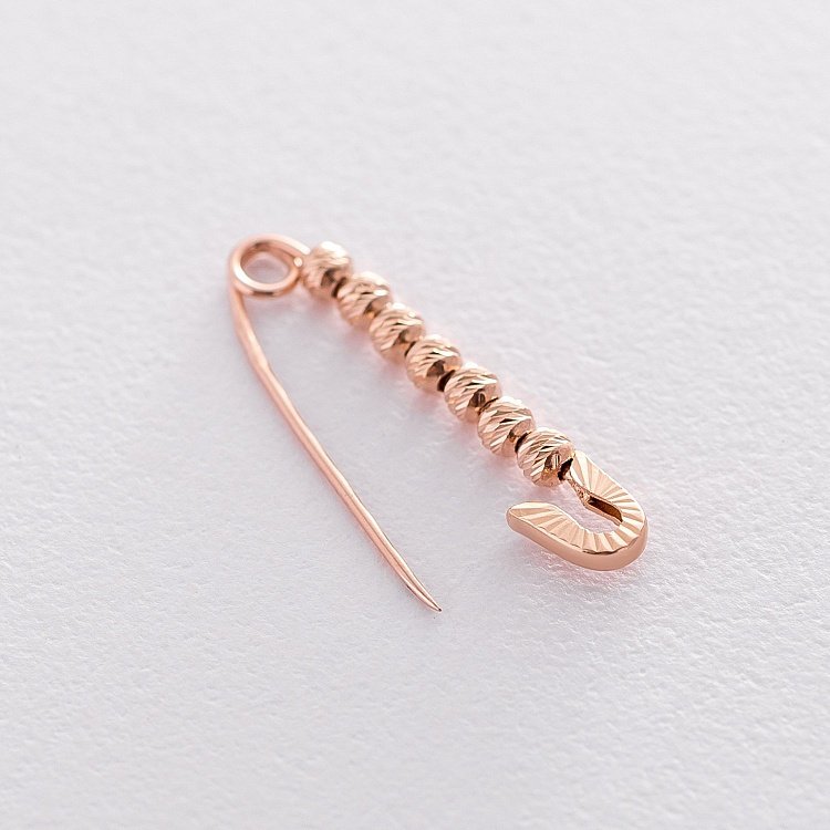 Золотая булавка "Шарики"  3.0 см зак00290 от ювелирного магазина Оникс - 2