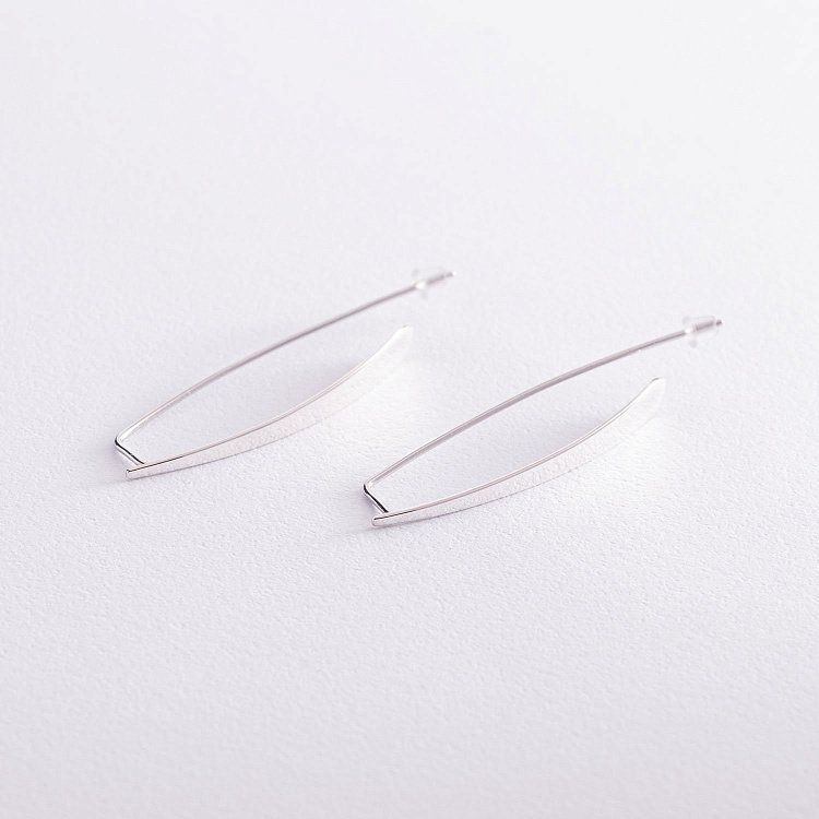 Серебряные серьги "Мира" 4929 от ювелирного магазина Оникс - 3