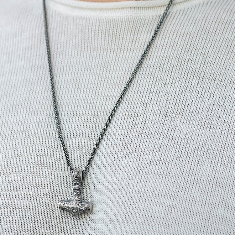 Серебряная подвеска "Молот Тора" 133241 - 2 Серебряная подвеска "Молот Тора" 133241 от ювелирного магазина Оникс - 2