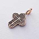 Православный крест (чернение) п01346 от ювелирного магазина Оникс