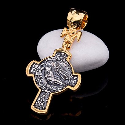 Православный крест "Распятие. Рождество Христово" 131769 №6