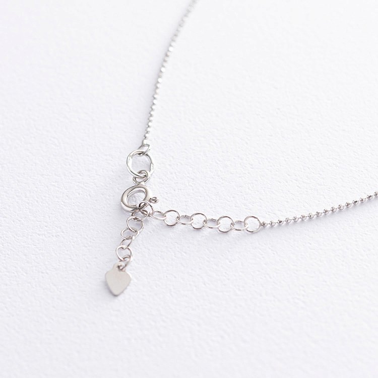 Серебряное колье "Шарики" 181089 от ювелирного магазина Оникс - 5