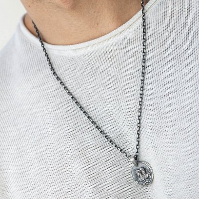 Срібний кулон "Знак зодіаку Близнюки" 133221близнюки №2