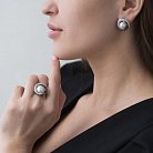 Золоті сережки з перлами і діамантами с1420 от ювелирного магазина Оникс - 1