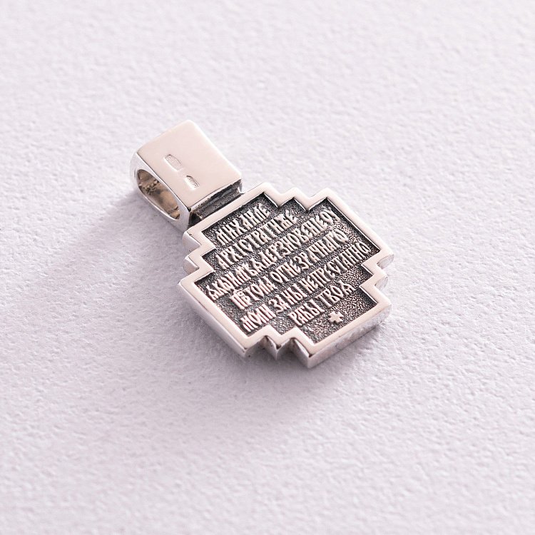 ﻿ Срібна ладанка "Архангел Михаїл. Молитва" 131487 від ювелірного магазину Онікс - 4