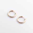 Серьги - кольца в желтом золоте с09660 от ювелирного магазина Оникс - 1