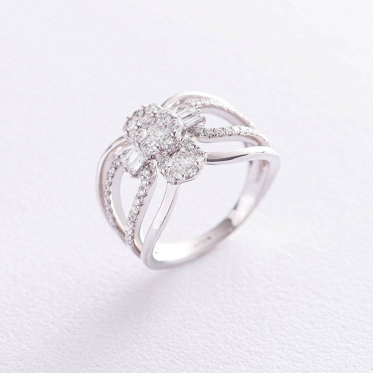 Золота каблучка з діамантами R5036cha Золота каблучка з діамантами R5036cha від ювелірного магазину Онікс