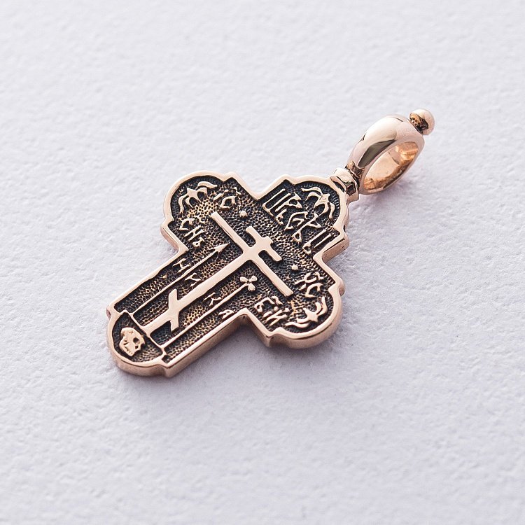 Православний хрест (чорніння) п01346 Православний хрест (чорніння) п01346 від ювелірного магазину Онікс
