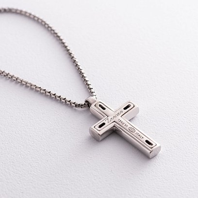 Мужское серебряное колье "Крест" ZANCAN EXC480-N №4